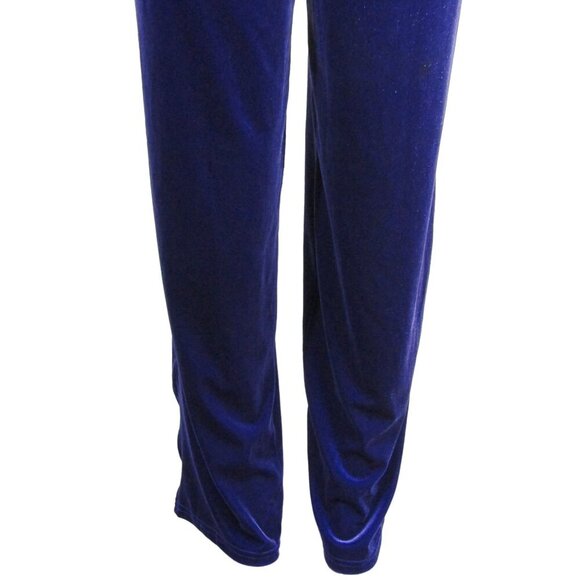 VTG VELOUR GOTH Whimsigoth Steampunk Witchy Boho Grape Purple Pull On Pants M - Picture 3 of 10